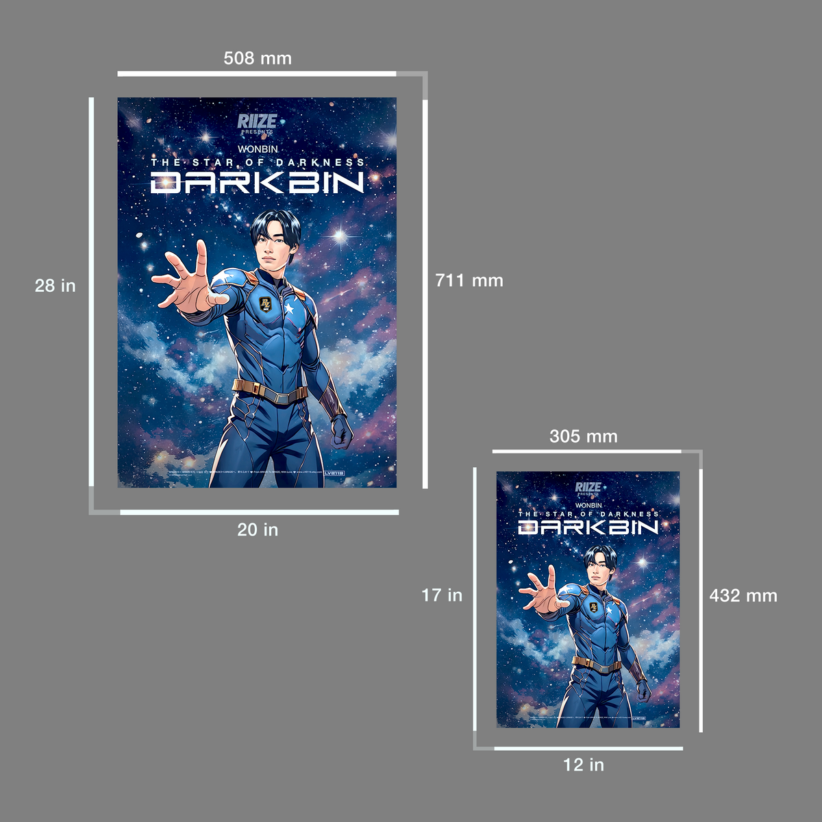 ダークビン ポスター - ウォンビン - RIIZE