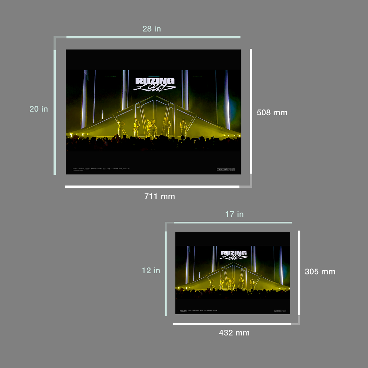 イエロースポットライト ポスター - RIIZE - RIZING Loud ツアー